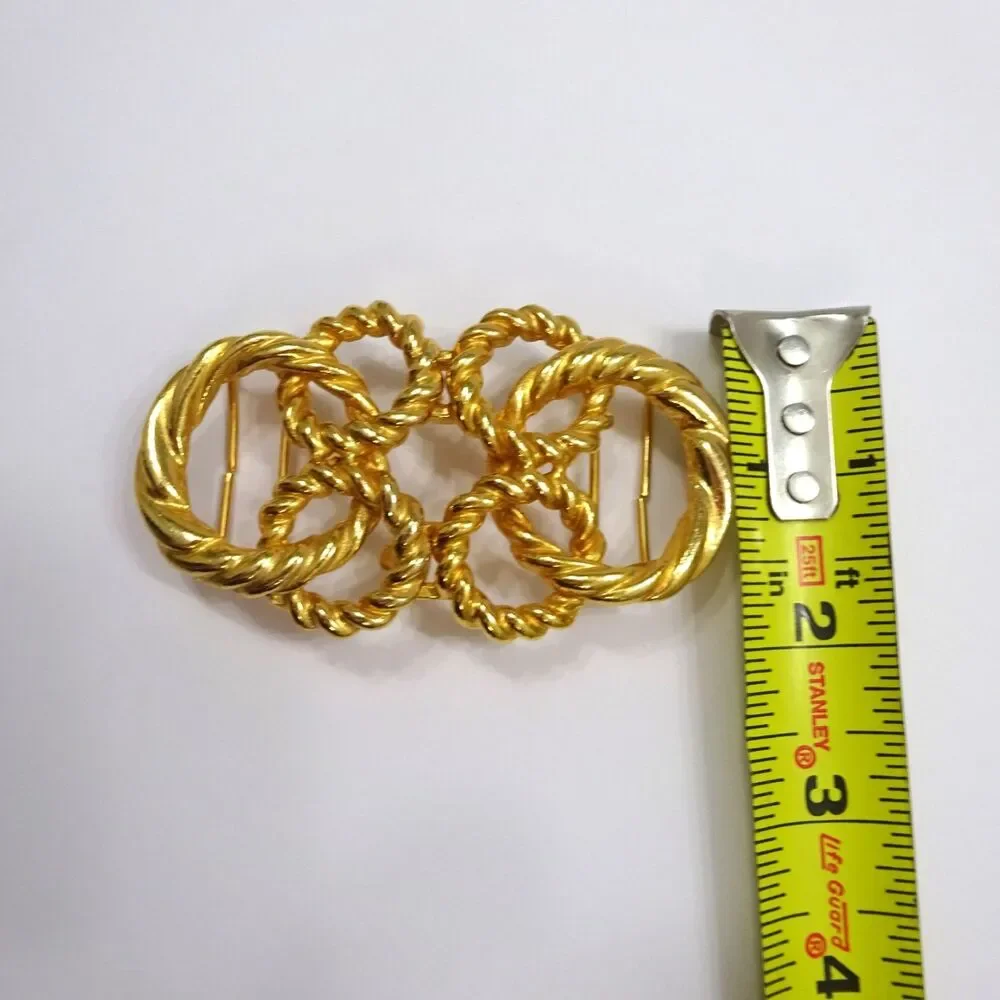 Gay Boyer Gold Tone Belt Buckle